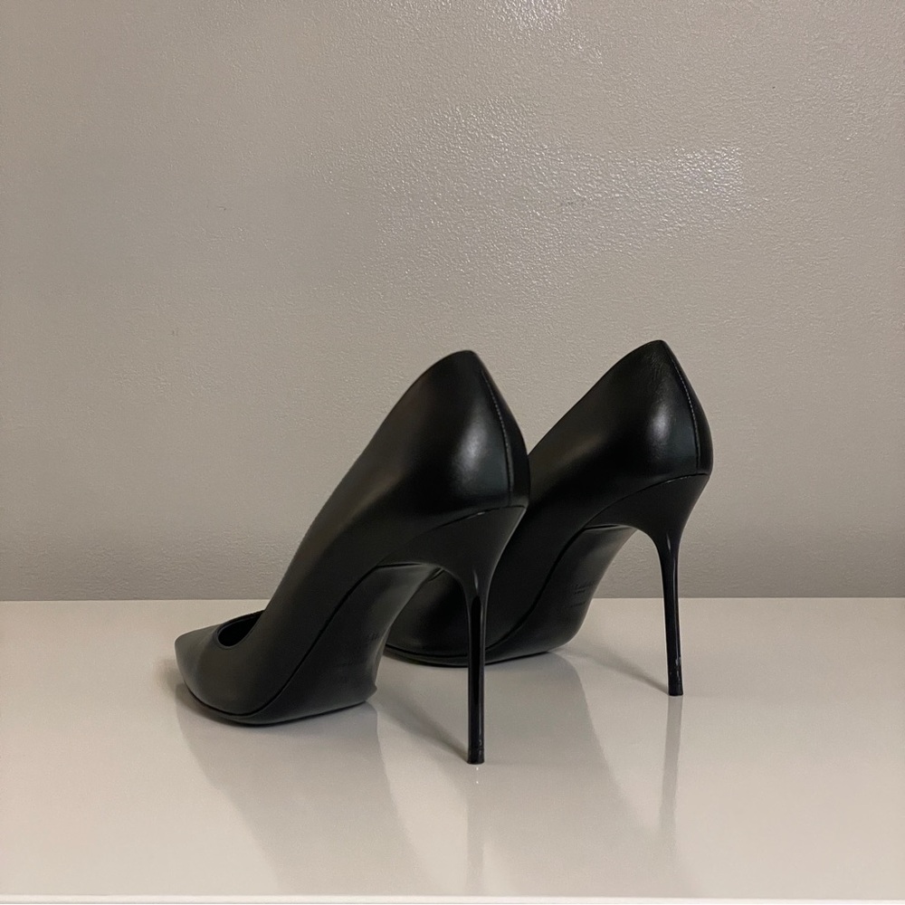BALMAIN Ruby Pointed Toe Stiletto Pumps in Black - Picture 4 of 9